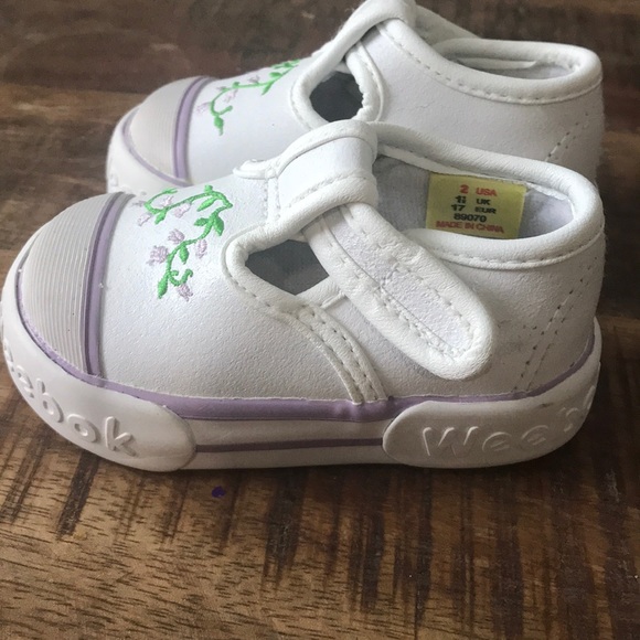 Weebok floral size 2 shoes girls - Picture 3 of 5